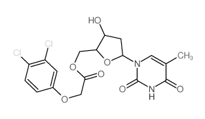 Thymidine, 5'-[(3,4-dichlorophenoxy)acetate] (9CI) picture