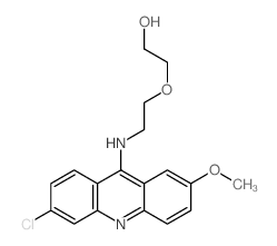 Ethanol,2-[2-[(6-chloro-2-methoxy-9-acridinyl)amino]ethoxy]- structure