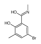 5-溴-2-羟基-N,3-二甲基苯甲酰胺结构式