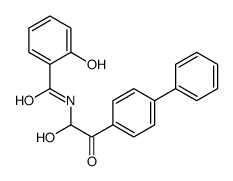 2-hydroxy-N-[1-hydroxy-2-oxo-2-(4-phenylphenyl)ethyl]benzamide Structure