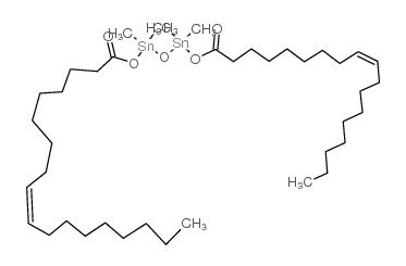 (Z,Z)-1,1,3,3-四甲基-1,3-双[(9-十八烯酰基)氧基]-二锡烷结构式