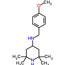 N-(4-Methoxybenzyl)-2,2,6,6-tetramethyl-4-piperidinamine结构式