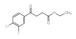 ethyl 4-(4-chloro-3-fluorophenyl)-4-oxobutanoate Structure