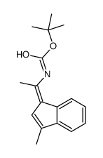 N-[1-(3-Methyl-1H-inden-1-ylidene)ethyl]carbamic acid tert-butyl ester结构式