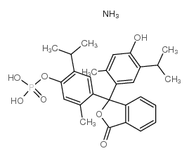 Thymolphthalein phosphoric acid diammonium salt Structure