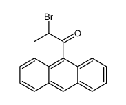 1-anthracen-9-yl-2-bromopropan-1-one结构式