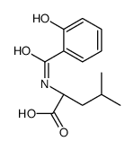 (2S)-2-[(2-hydroxybenzoyl)amino]-4-methylpentanoic acid Structure