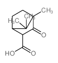 4,7,7-trimethyl-3-oxo-norbornane-2-carboxylic acid structure