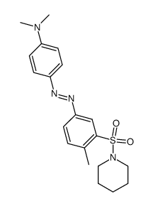 Dimethyl-{4-[4-methyl-3-(piperidine-1-sulfonyl)-phenylazo]-phenyl}-amine Structure