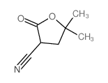 5,5-dimethyl-2-oxo-oxolane-3-carbonitrile结构式