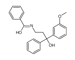 N-[3-hydroxy-3-(3-methoxyphenyl)-3-phenylpropyl]benzamide Structure