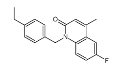 1-[(4-ethylphenyl)methyl]-6-fluoro-4-methylquinolin-2-one结构式