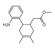 [6-(2-Amino-phenyl)-3,4-dimethyl-cyclohex-3-enyl]-acetic acid methyl ester Structure