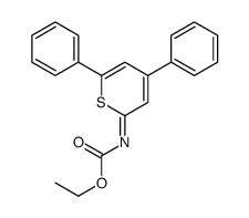 ethyl N-(4,6-diphenylthiopyran-2-ylidene)carbamate结构式