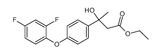 3-(p-2,4-difluorophenoxyphenyl)-3-hydroxybutyric acid ethyl ester Structure