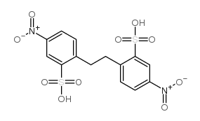 Benzenesulfonic acid,2,2'-(1,2-ethanediyl)bis[5-nitro-, disodium salt (9CI) Structure