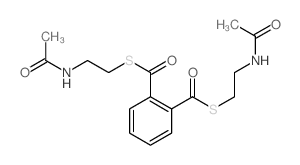 N-[2-[2-(2-acetamidoethylsulfanylcarbonyl)benzoyl]sulfanylethyl]acetamide结构式