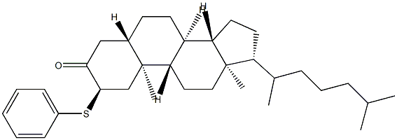 2-(Phenylthio)-5α-cholestan-3-one结构式