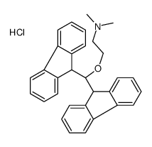 2-[bis(9H-fluoren-9-yl)methoxy]ethyl-dimethylazanium,chloride结构式