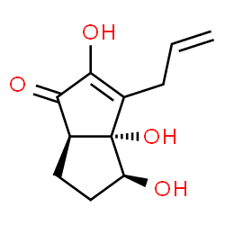 1(3aH)-Pentalenone, 4,5,6,6a-tetrahydro-2,3a,4-trihydroxy-3-(2-propenyl)-, (3aR,4S,6aR)- (9CI) picture