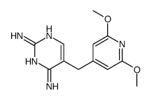 5-[(2,6-Dimethoxy-4-pyridinyl)methyl]pyrimidine-2,4-diamine Structure