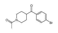 (4-bromophenyl)(1-acetylpiperidin-4-yl)methanone Structure