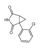 1-(o-chlorophenyl)-1,2-cyclopropanedicarboximide Structure