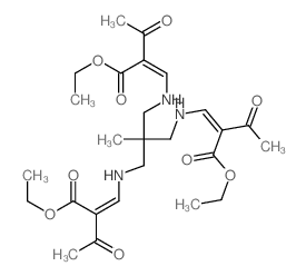 ethyl 2-[[[3-[[(Z)-2-ethoxycarbonyl-3-oxo-but-1-enyl]amino]-2-[[[(Z)-2-ethoxycarbonyl-3-oxo-but-1-enyl]amino]methyl]-2-methyl-propyl]amino]methylidene]-3-oxo-butanoate picture