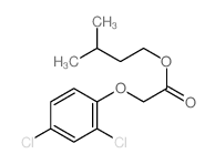 3-methylbutyl 2-(2,4-dichlorophenoxy)acetate结构式