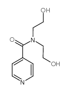 N,N-BIS(2-HYDROXYETHYL)ISONICOTINAMIDE structure