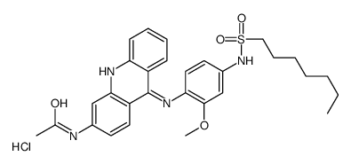 (3-acetamidoacridin-9-yl)-[4-(heptylsulfonylamino)-2-methoxyphenyl]azanium,chloride Structure