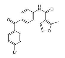 N-[4-(4-bromobenzoyl)phenyl]-5-methyl-1,2-oxazole-4-carboxamide Structure