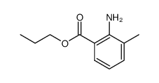 Benzoic acid, 2-amino-3-methyl-, propyl ester (9CI) Structure