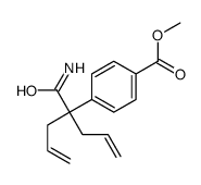 methyl 4-(4-carbamoylhepta-1,6-dien-4-yl)benzoate结构式