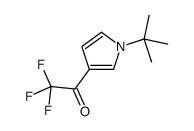 Ethanone, 1-[1-(1,1-dimethylethyl)-1H-pyrrol-3-yl]-2,2,2-trifluoro- (9CI)结构式