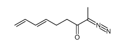 2-diazo-6,8-nonadien-3-one Structure