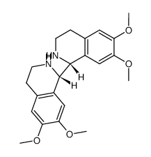 meso-6,6',7,7'-tetramethoxy-1,1',2,2',3,3',4,4'-octahydro-1,1'-biisoquinoline Structure