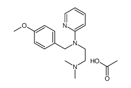 acetic acid,N'-[(4-methoxyphenyl)methyl]-N,N-dimethyl-N'-pyridin-2-ylethane-1,2-diamine Structure