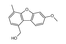 1-hydroxymethyl-7-methoxy-4-methyldibenzofuran Structure