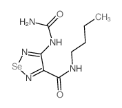 N-butyl-4-(carbamoylamino)-1,2,5-selenadiazole-3-carboxamide structure