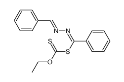 1,4-diphenyl-1-ethylxanthyl-2,3-diazabutadiene结构式