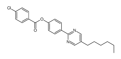 [4-(5-hexylpyrimidin-2-yl)phenyl] 4-chlorobenzoate结构式