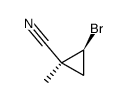 cis-1-bromo-2-methyl-2-cyanocyclopropane Structure