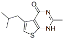 Thieno[2,3-d]pyrimidin-4(1H)-one, 2-methyl-5-(2-methylpropyl)- (9CI) structure