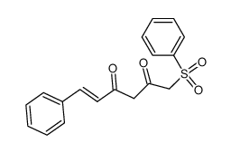 (5E)-6-phenyl-1-phenylsulfonyl-hex-5-ene-2,4-dione结构式