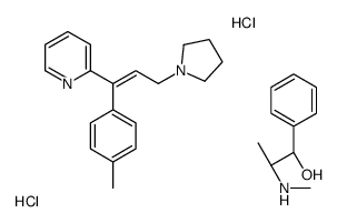 (1S,2S)-2-(Methylamino)-1-phenyl-1-propanol-2-[(1E)-1-(4-methyl phenyl)-3-(1-pyrrolidinyl)-1-propen-1-yl]pyridine hydrochloride ( 1:1:2) Structure