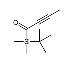 1-[tert-butyl(dimethyl)silyl]but-2-yn-1-one结构式