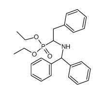 diethyl (1-(benzhydrylamino)-2-phenylethyl)phosphonate结构式