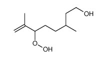 3,7-Dimethyl-6-(hydroperoxy)-7-octene-1-ol structure