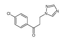 1-(4-chlorophenyl)-3-(1,2,4-triazol-1-yl)propan-1-one结构式